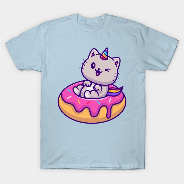 Unicat Doughnut T-Shirt by machmigo